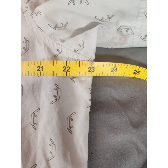511 Tactical Men Sz M Gray Snap Button Up Shirt Swiss Army Knife All Over Print - Picture 4 of 5